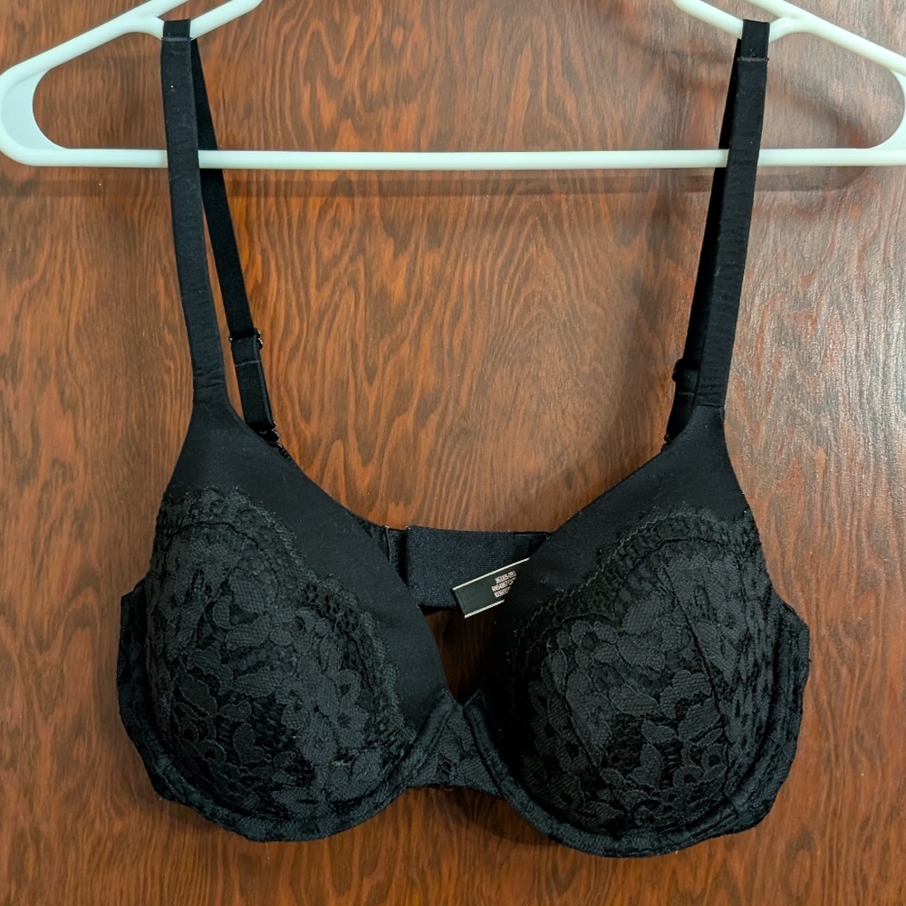 Black Lace "Body by Victoria" Demi Padded Bra